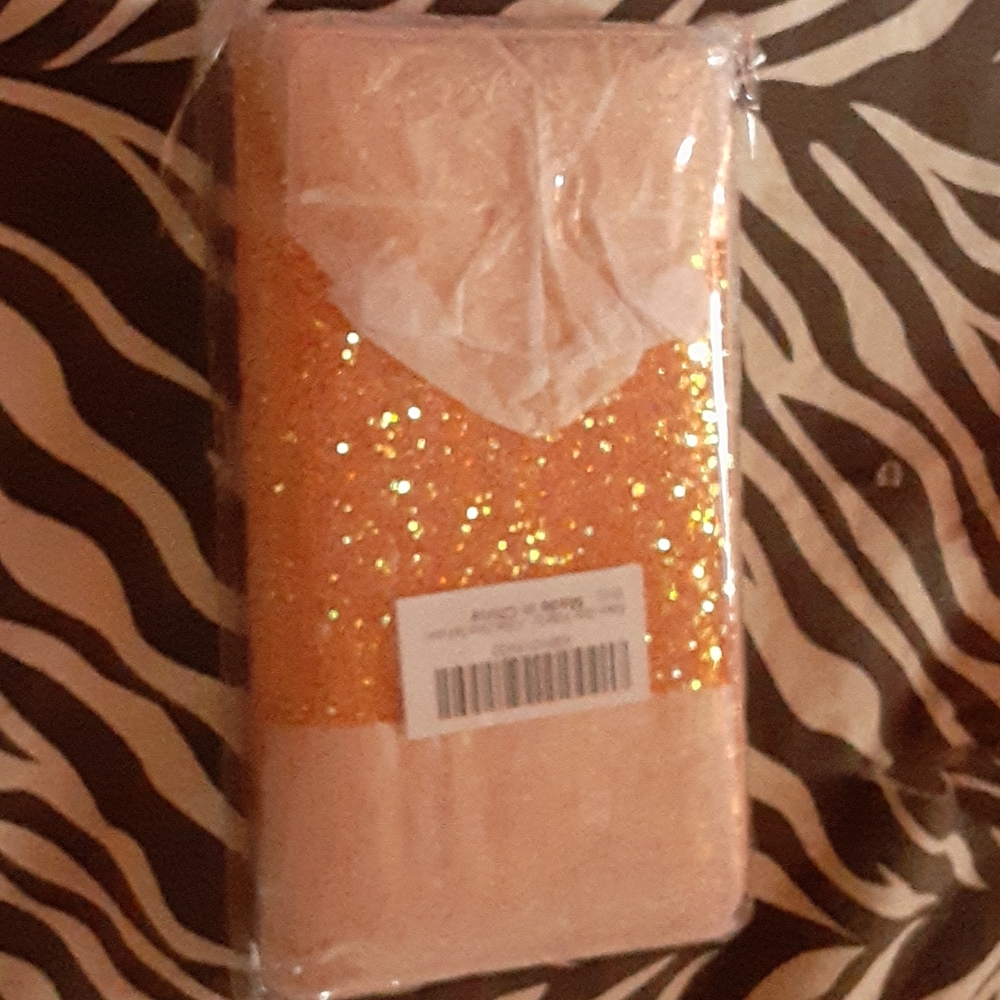 Pink glitter wallet